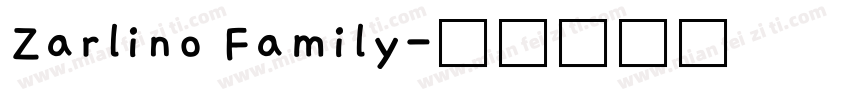 Zarlino Family字体转换